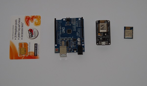 Card - Arduino UNO - NodeMCU - ESP8266