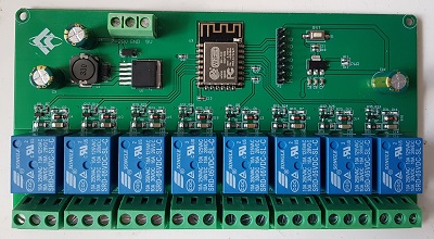 ESP8266 12F Relay x8 Wifi Board