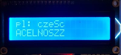 LCD with Polish special characters