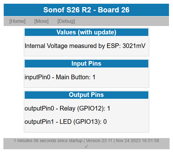 Sonoff S26 R2 used with Arduino IDE