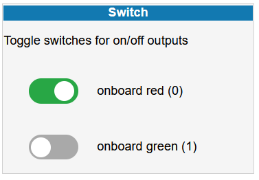 html/css toggle switches for the ESP8266